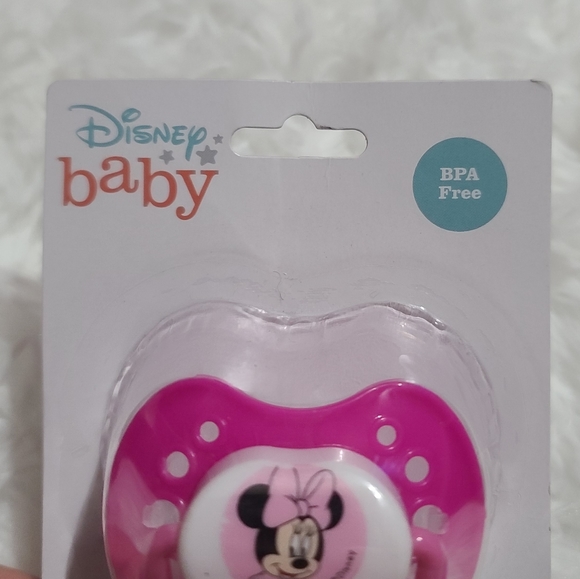 Disney Baby Pink Minnie Mouse Orthodontic Pacifier (NWT) - Picture 5 of 6